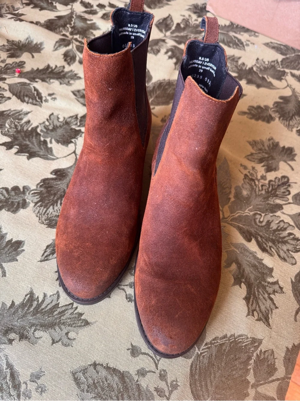 Thursday Boot Company Duchess Chelsea Boots in Caramel Brown